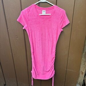 Victoria's Secret PINK Women's Beach Terry Swim Cover Ruched Dress XS